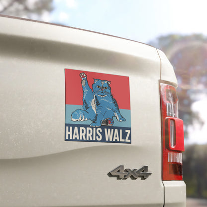 Harris Walz Cat Magnet