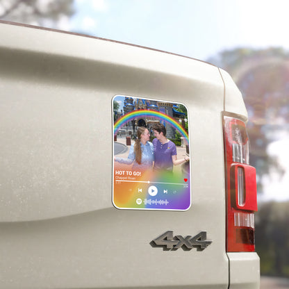 Custom Photo Music Player LGBT Magnet