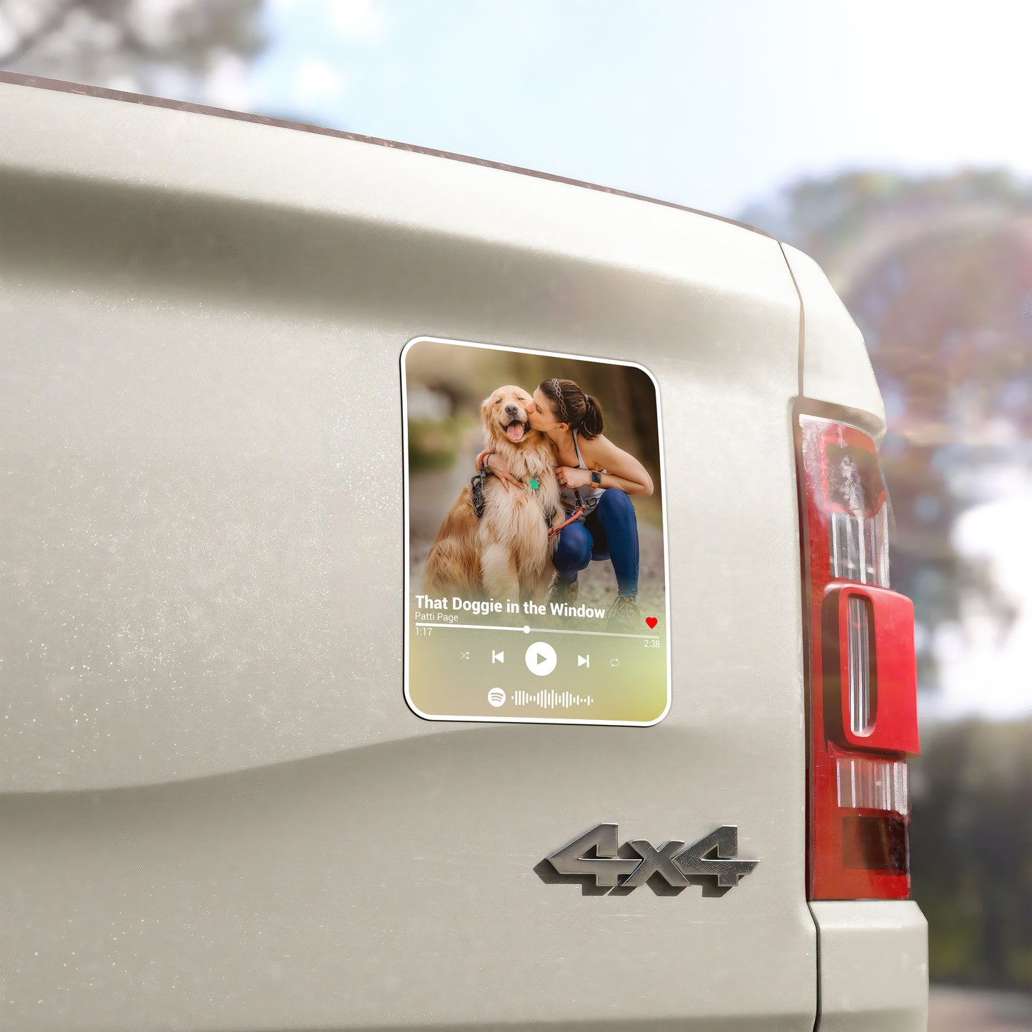 Custom Song Photo Dog Lover Magnet