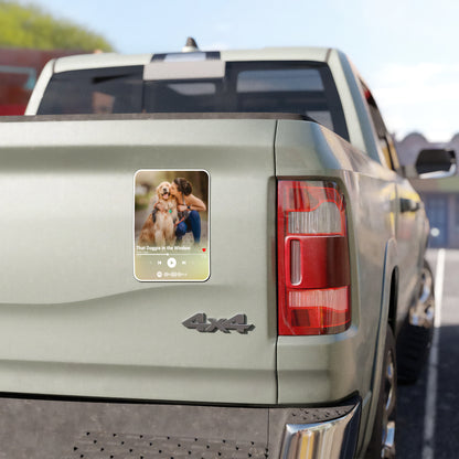 Custom Song Photo Dog Lover Magnet