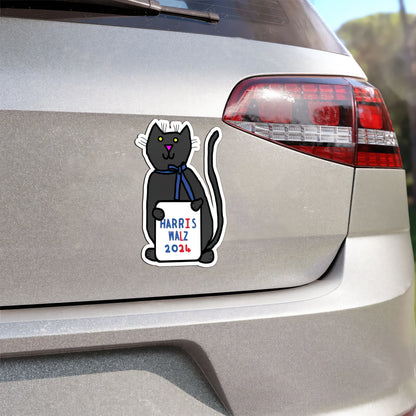 Childless Cat Lady Harris Walz 2024 Magnet