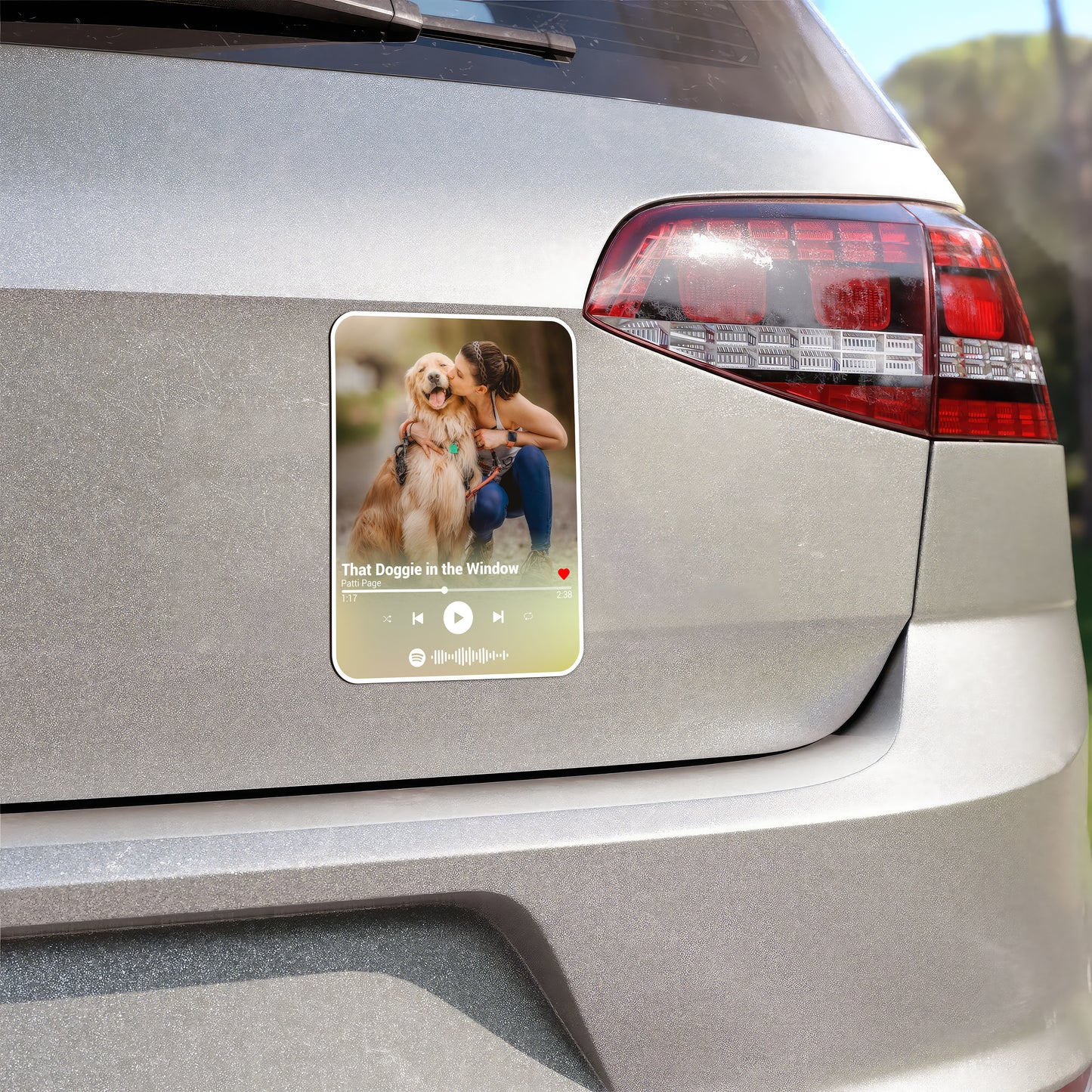 Custom Song Photo Dog Lover Magnet