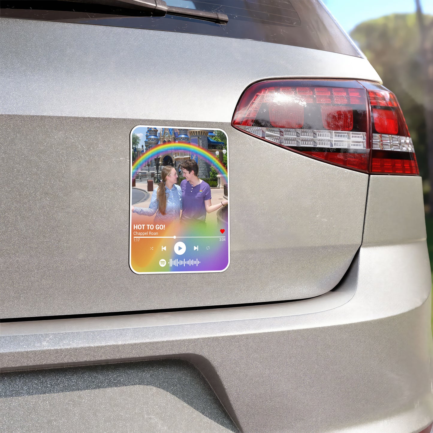 Custom Photo Music Player LGBT Magnet