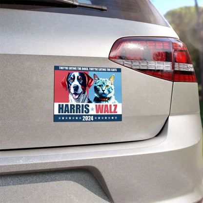 They're Eating The Dogs, They're Eating The Cats Harris Walz 2024 Magnet