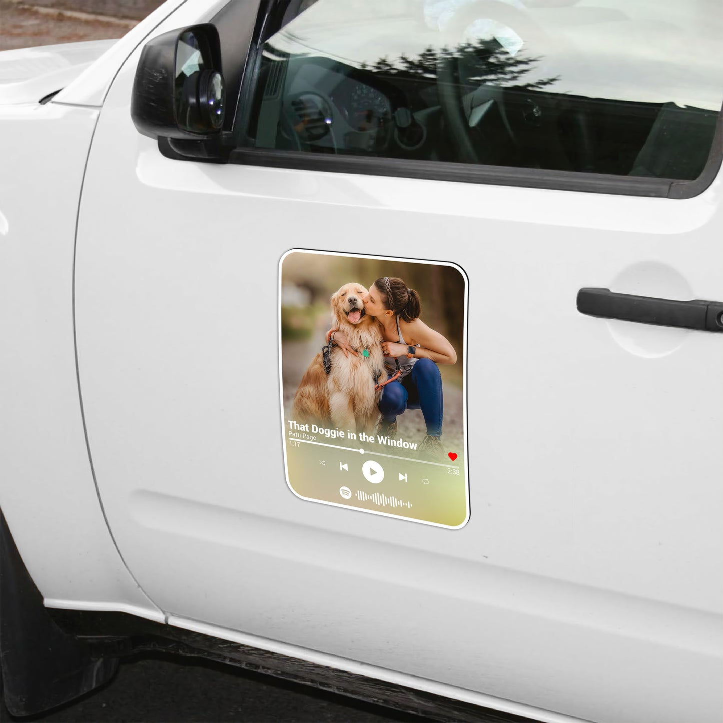 Custom Song Photo Dog Lover Magnet