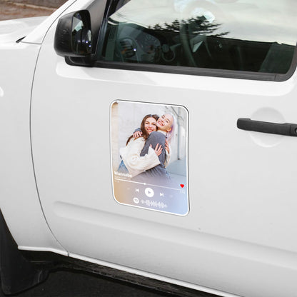 Custom Photo Music Player Besties Magnet