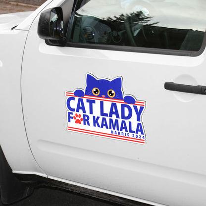 Cat Lady For Kamala Magnet