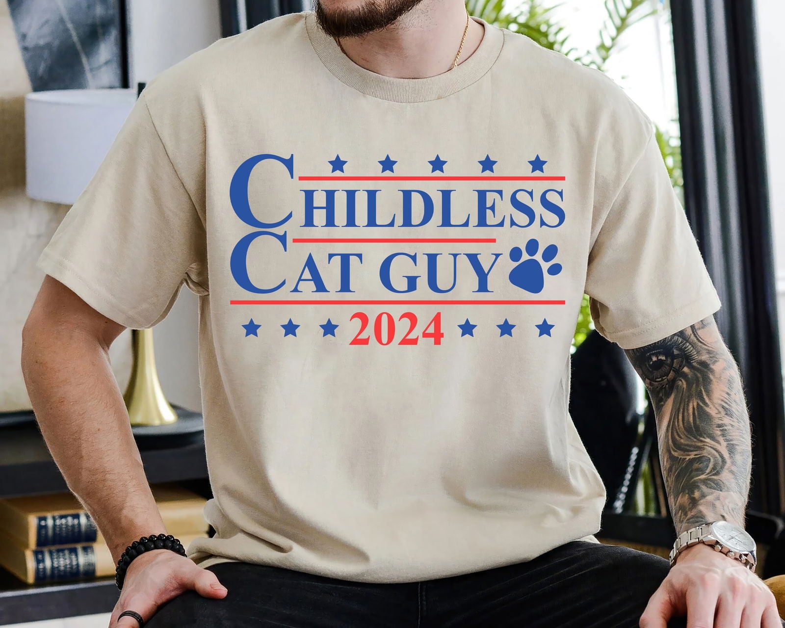 Childless Cat Guy 2024 Shirt