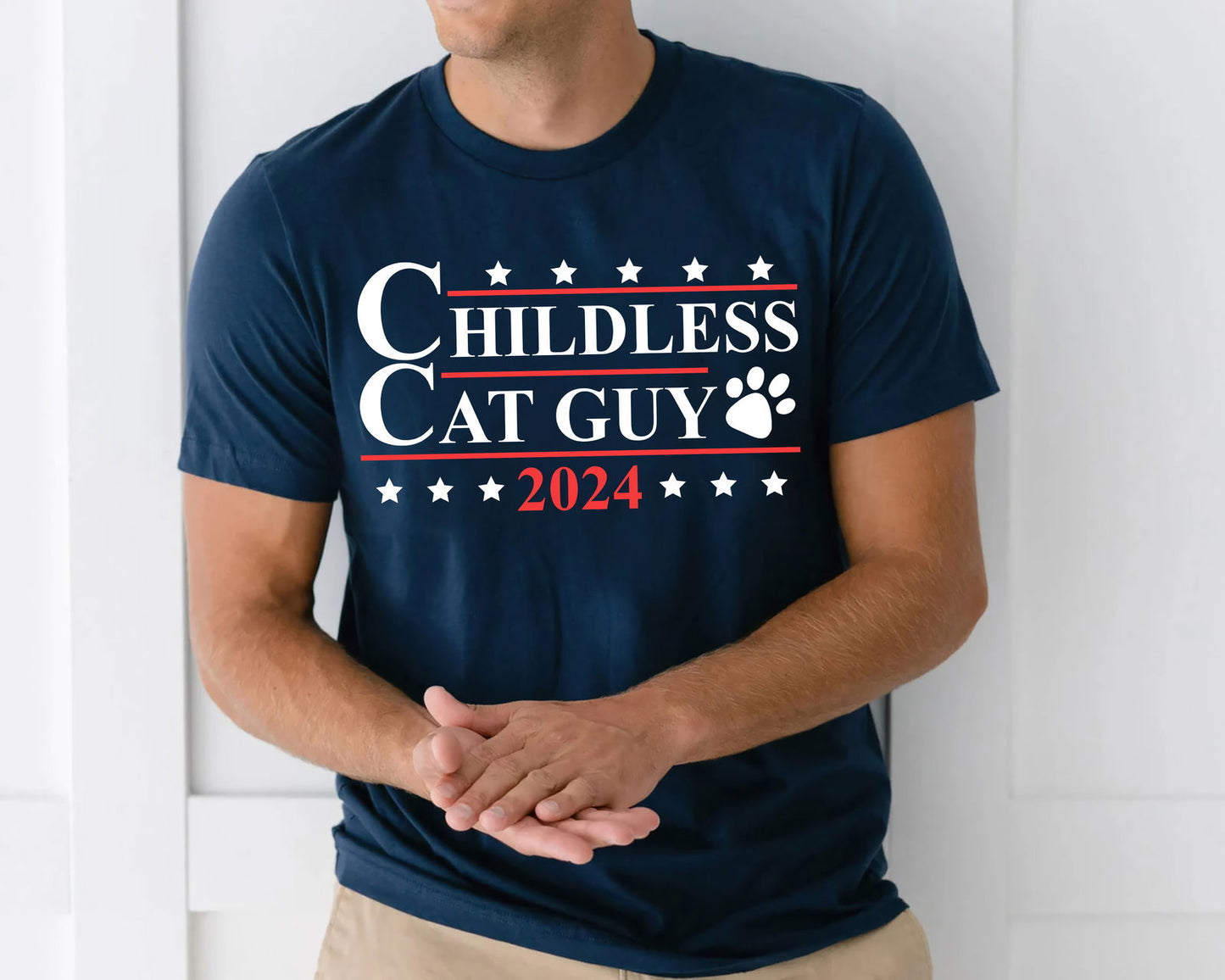 Childless Cat Guy 2024 Shirt