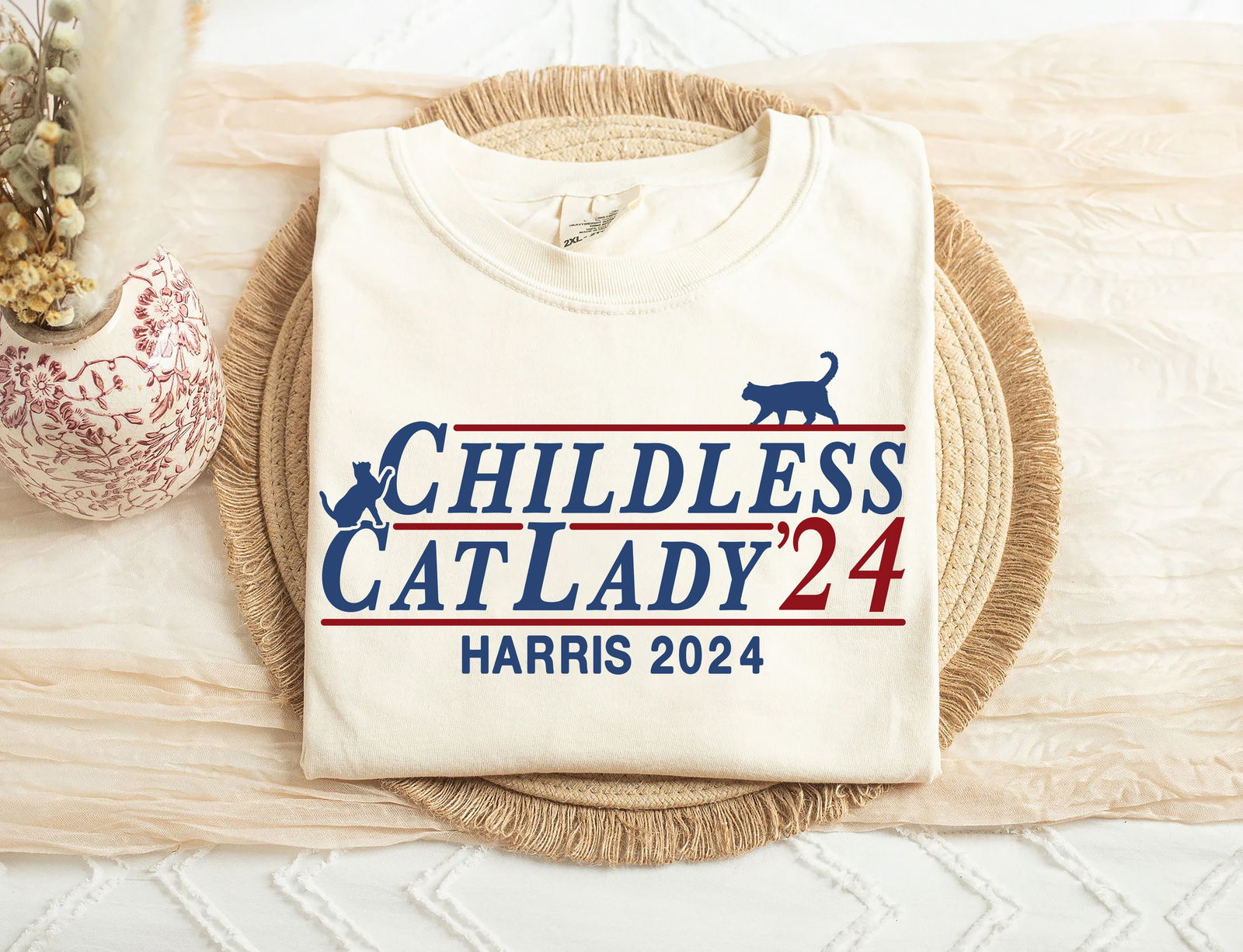 Childless Cat Lady Harris 2024 Shirt