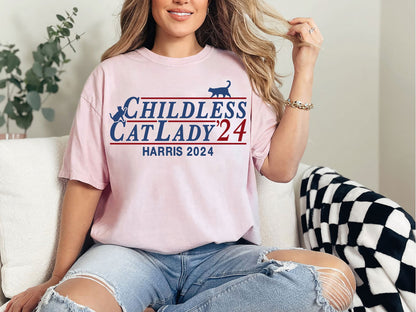 Childless Cat Lady Harris 2024 Shirt