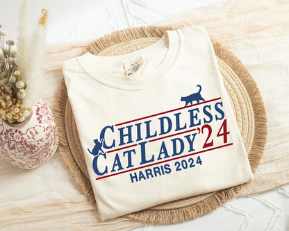 Childless Cat Lady Harris 2024 Shirt