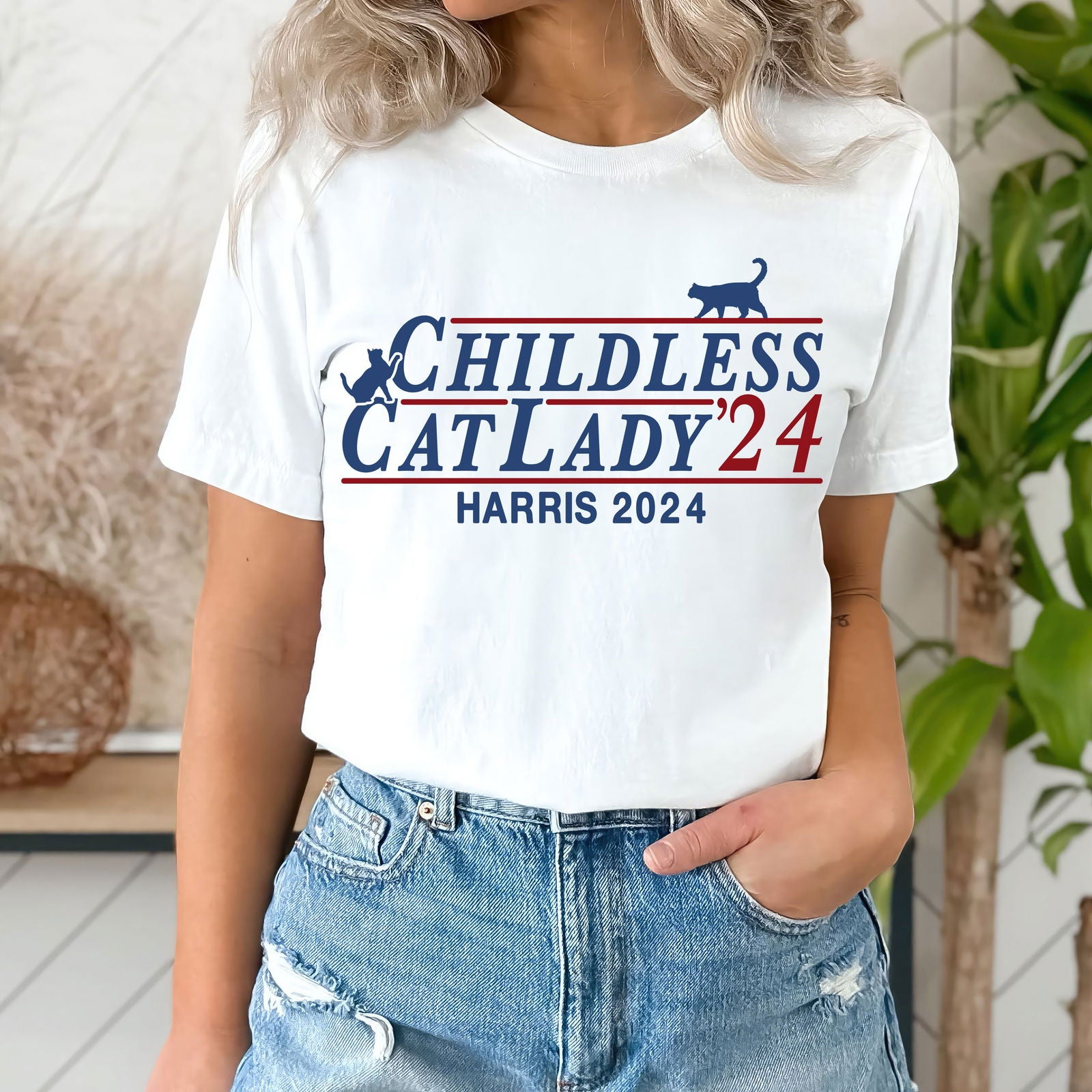 Childless Cat Lady Harris 2024 Shirt