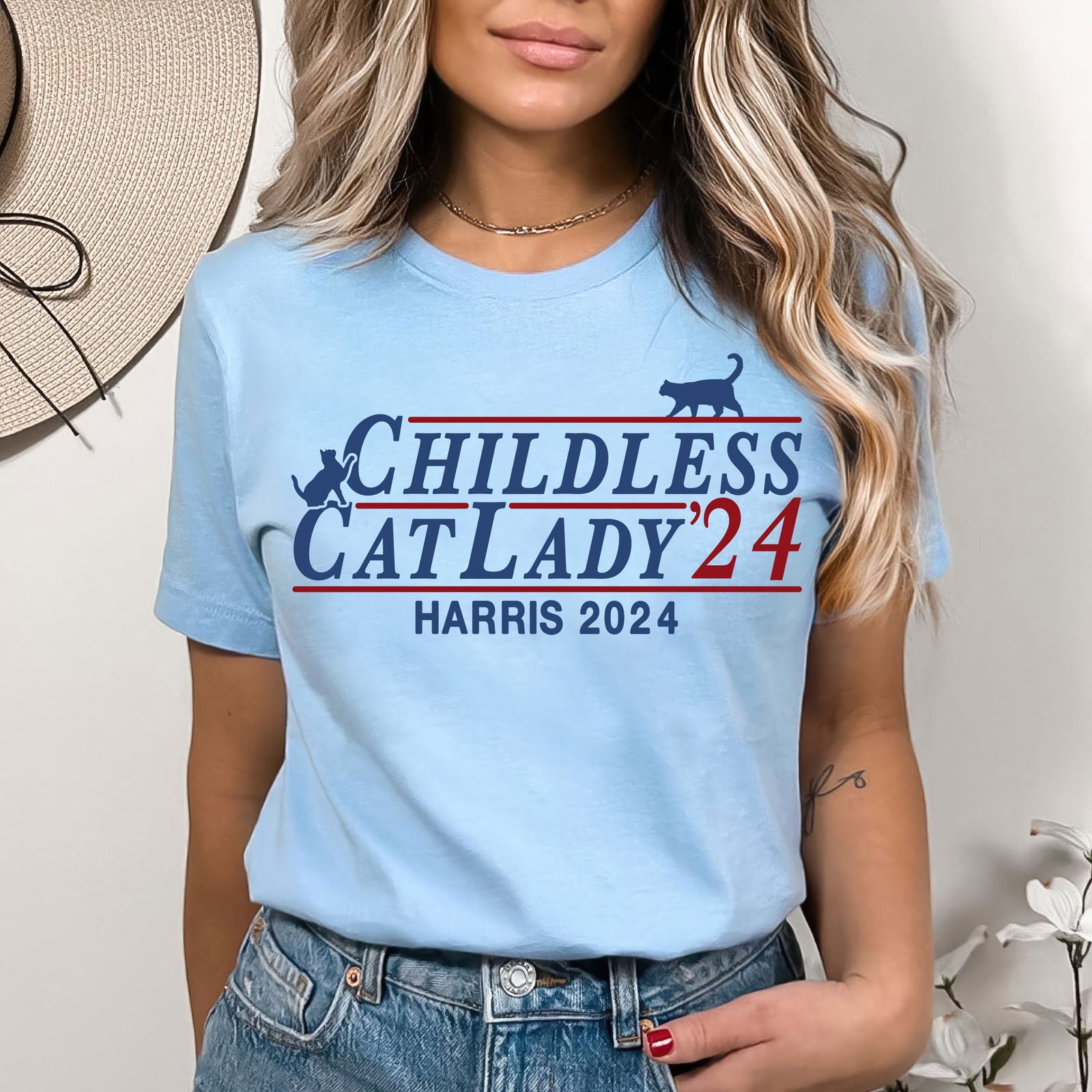 Childless Cat Lady Harris 2024 Shirt