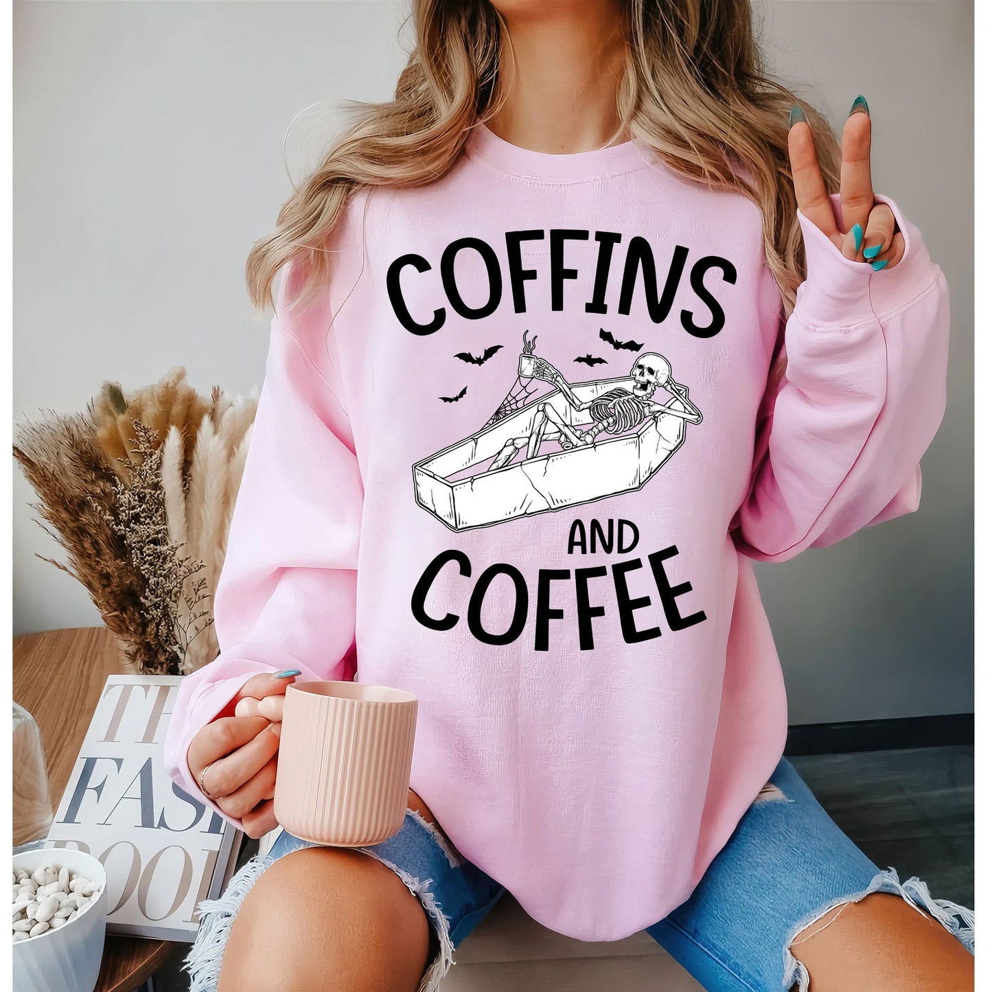 Coffins And Coffee Skeleton Halloween Shirt