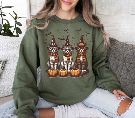 Cool Halloween Cats Shirt