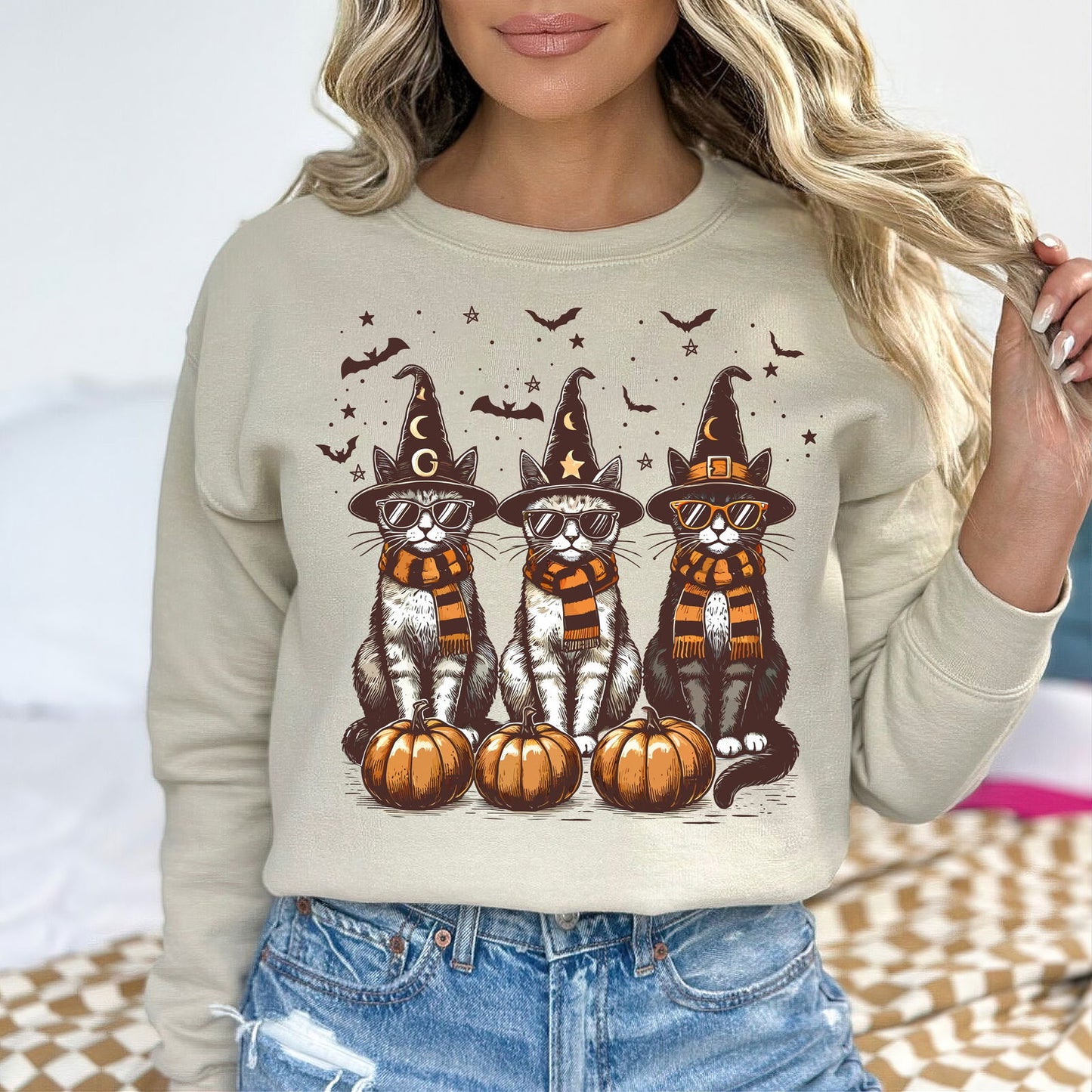 Cool Halloween Cats Shirt