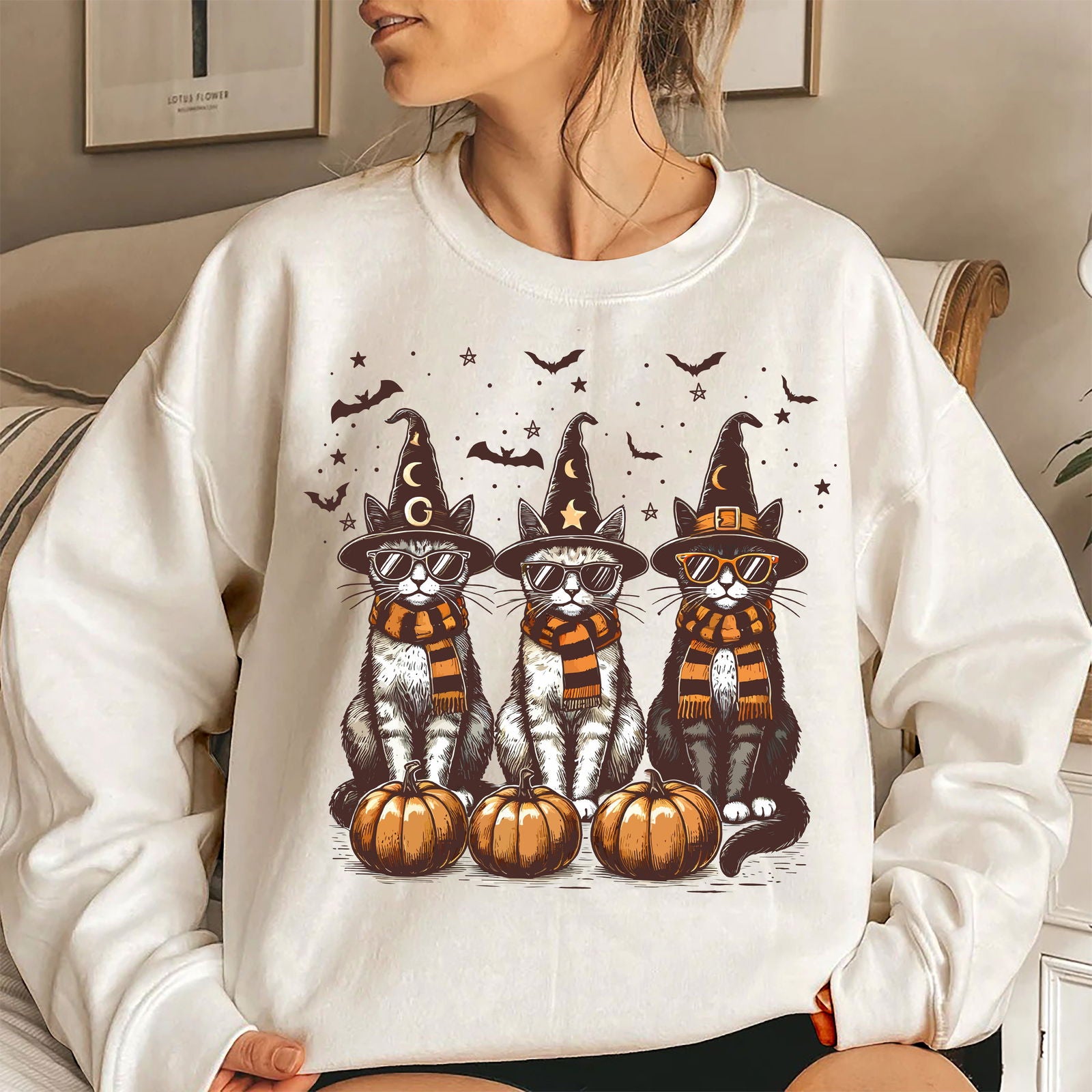 Cool Halloween Cats Shirt