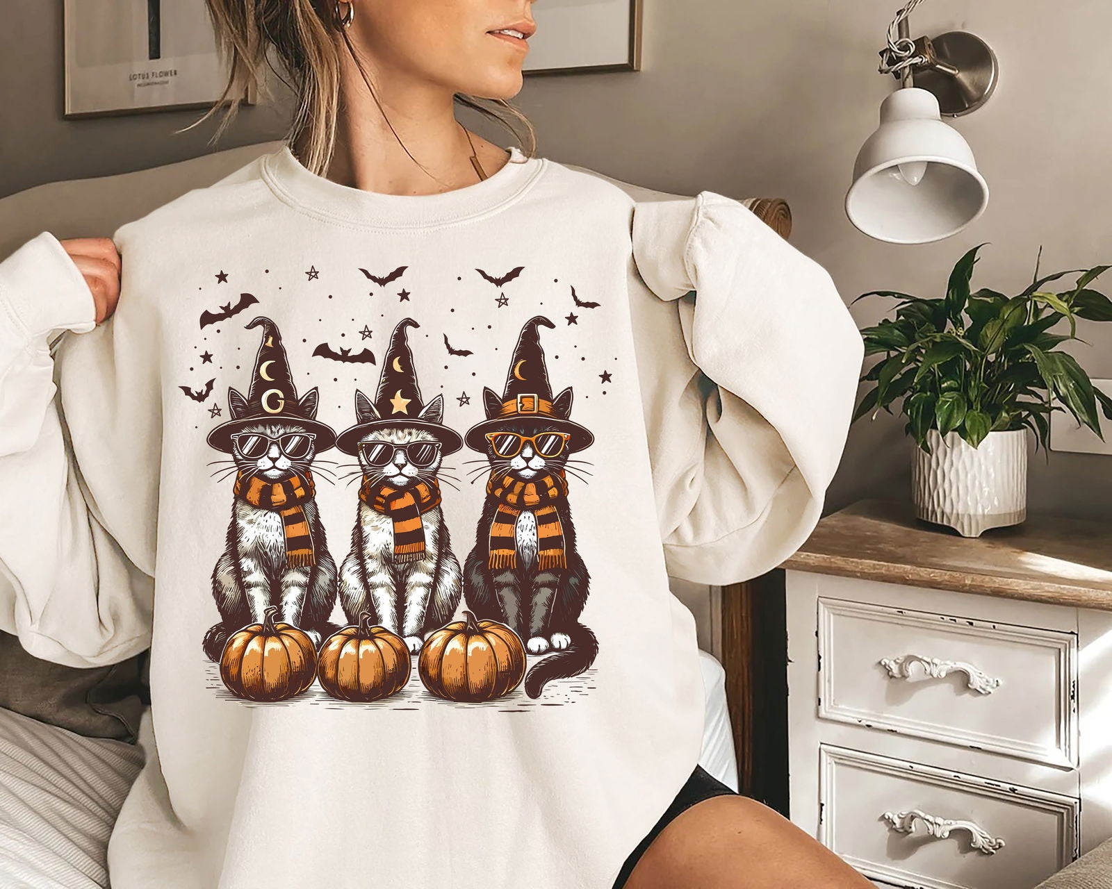 Cool Halloween Cats Shirt