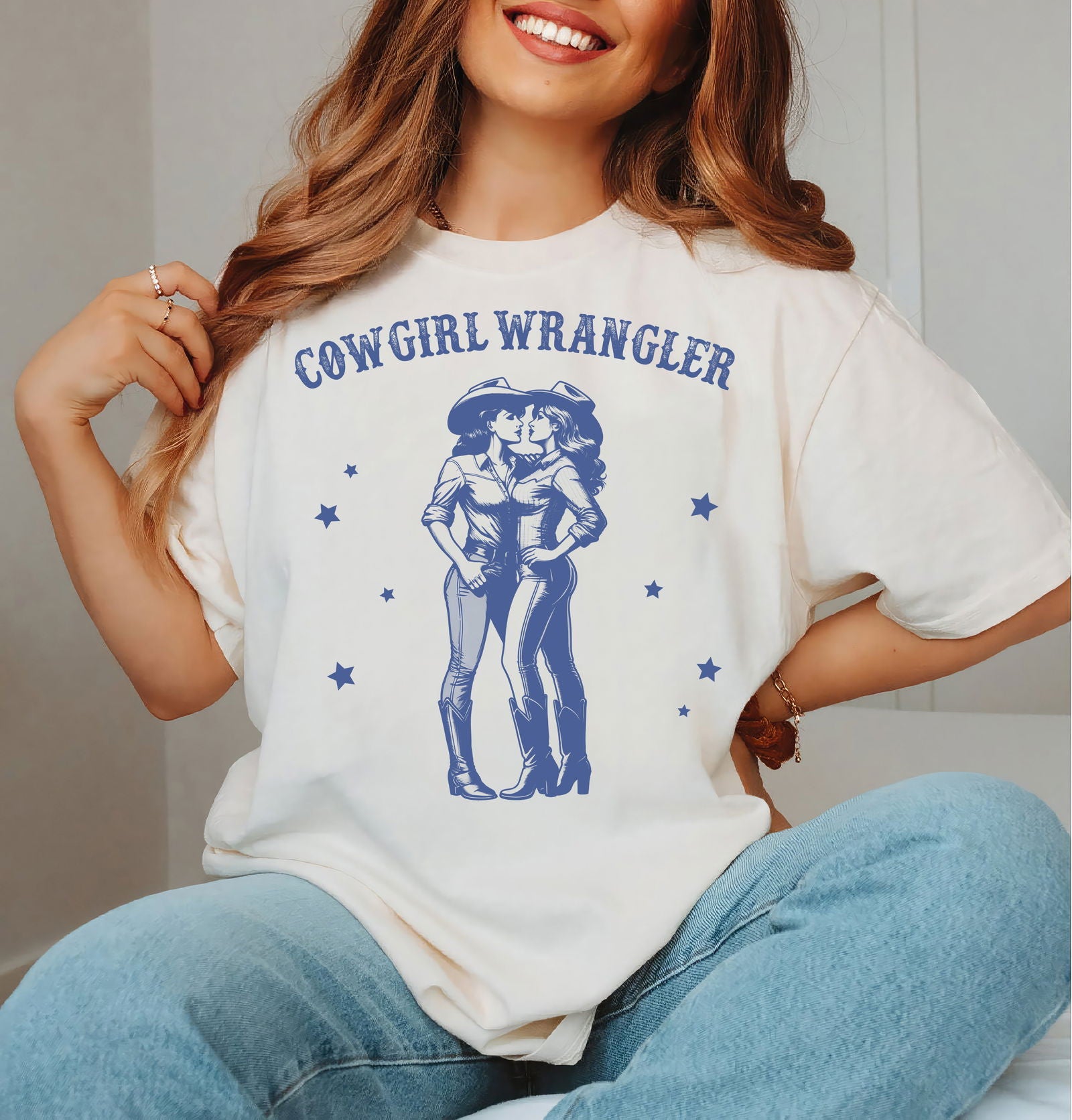 Cowgirl Wrangler Lesbian Shirt