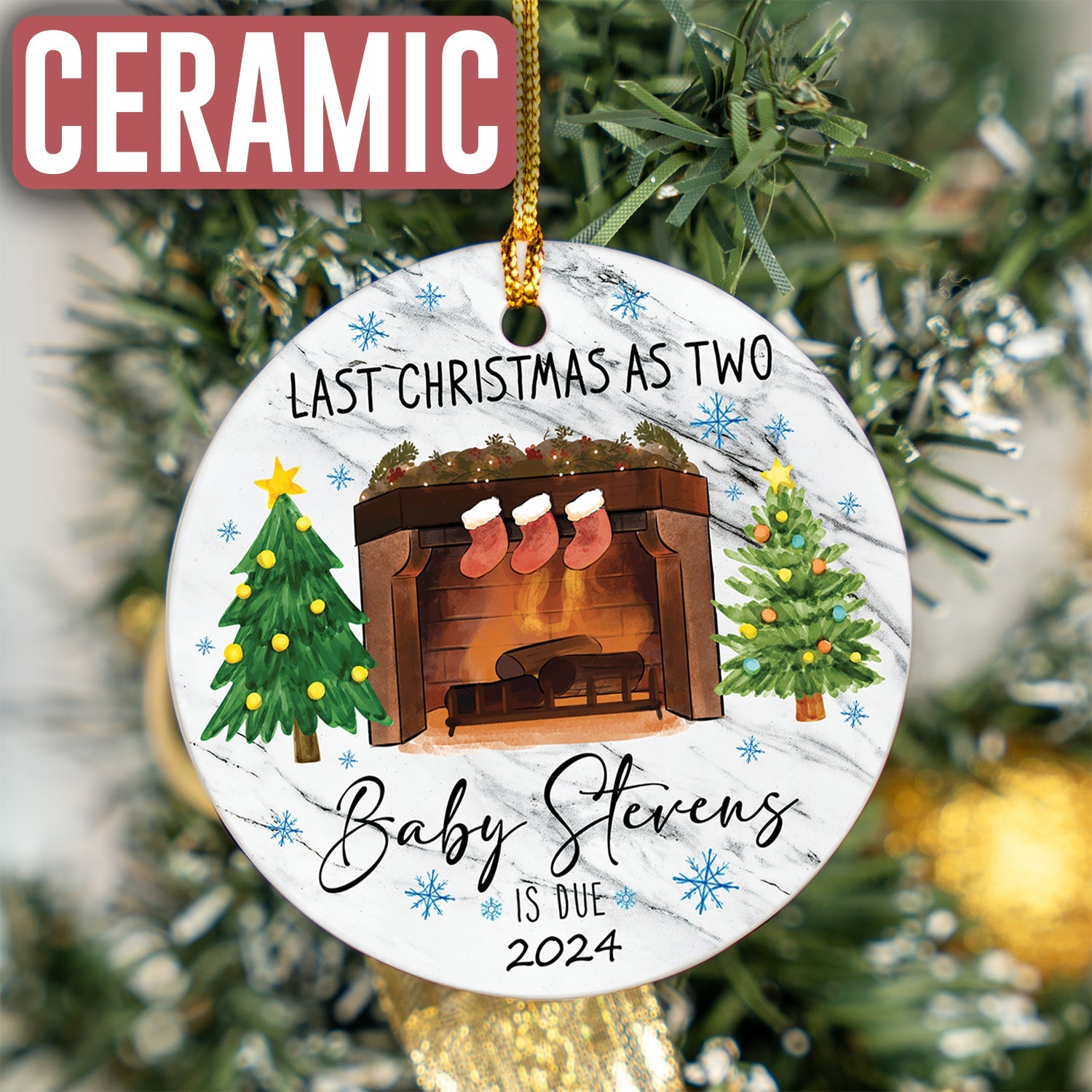 Custom Baby Christmas Ornament