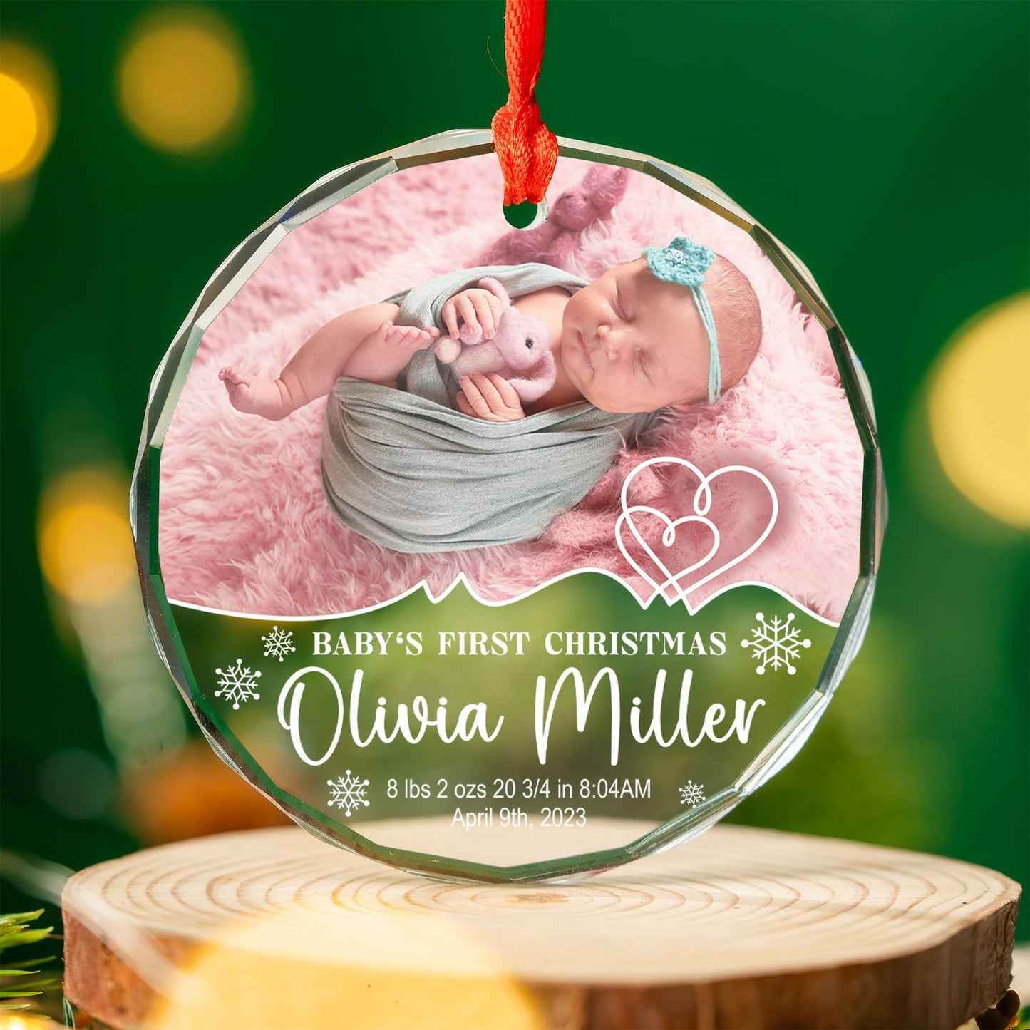 Custom Photo Baby Ornament