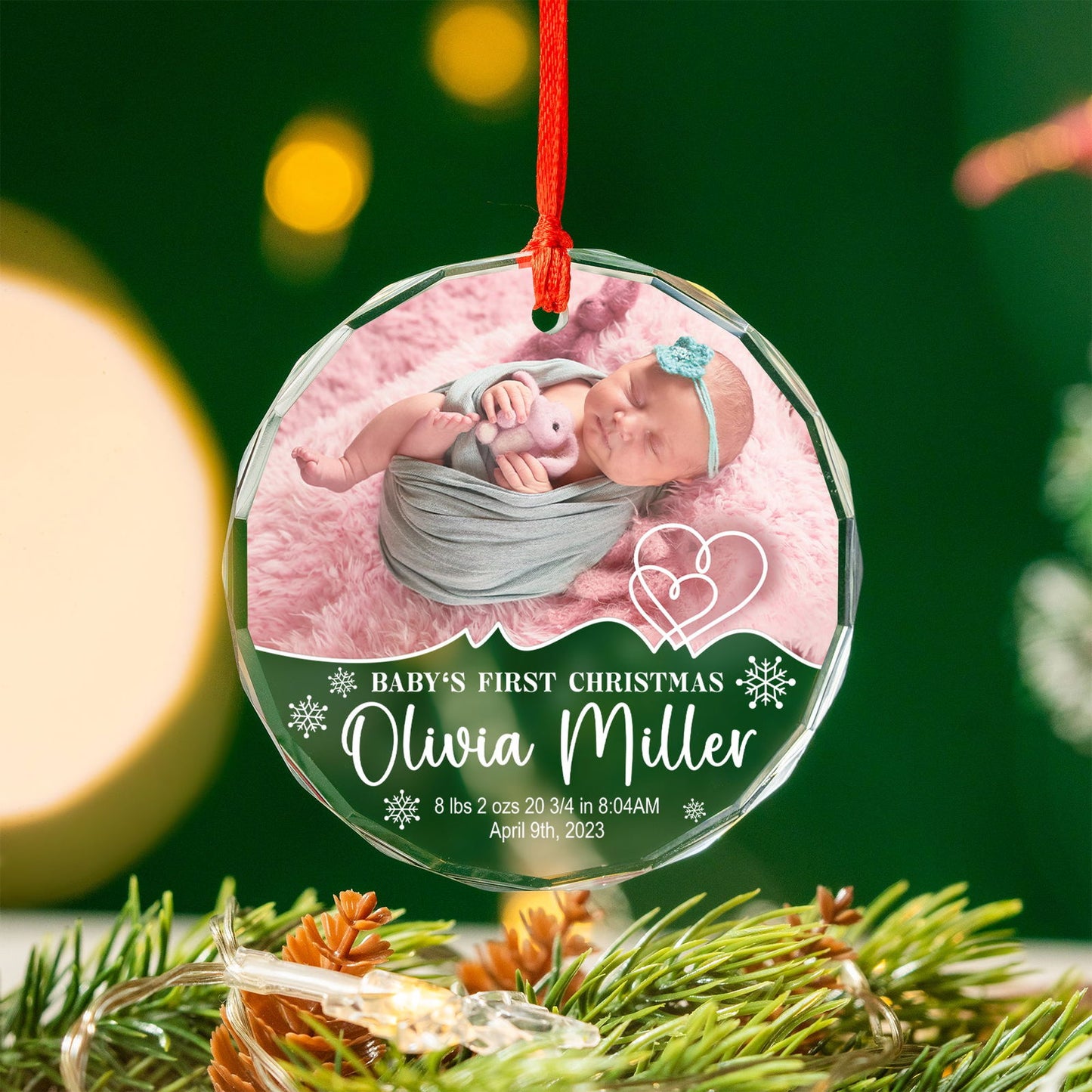 Custom Photo Baby Ornament