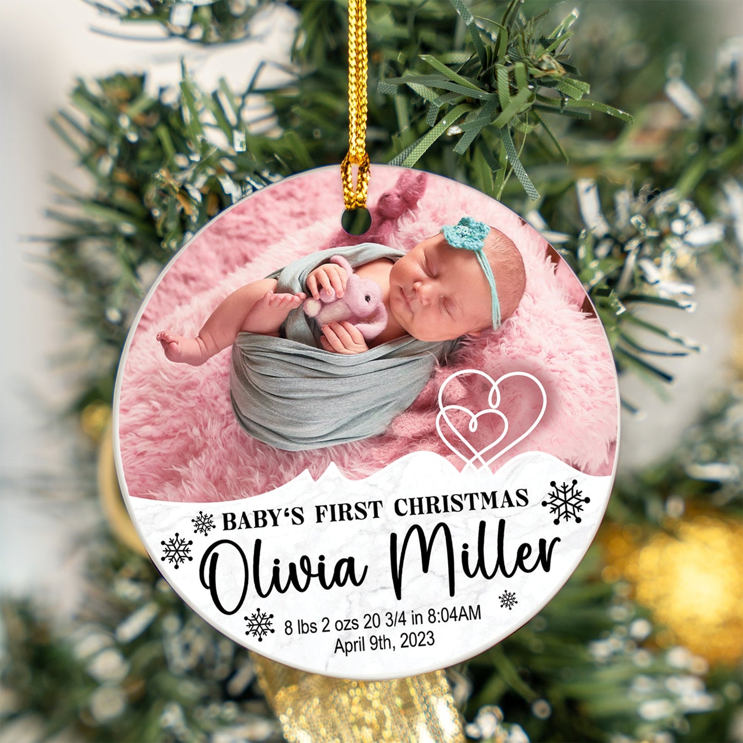 Custom Photo Baby Ornament