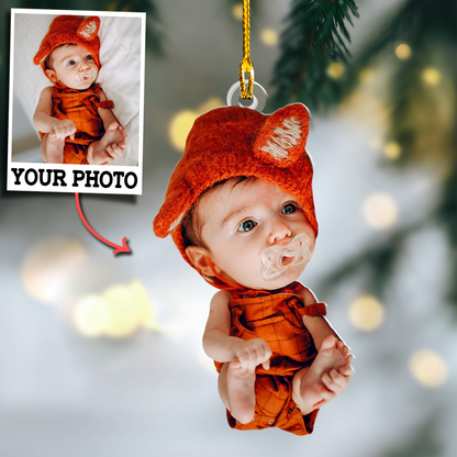 Custom Photo Baby Ornament