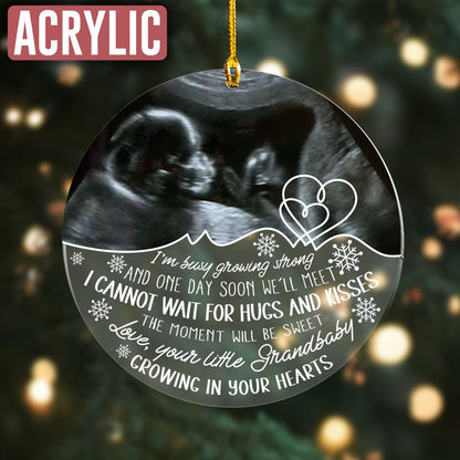 Custom Photo Baby Ultrasound Ornament