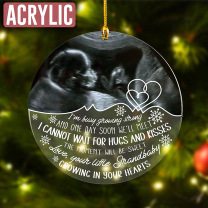 Custom Photo Baby Ultrasound Ornament