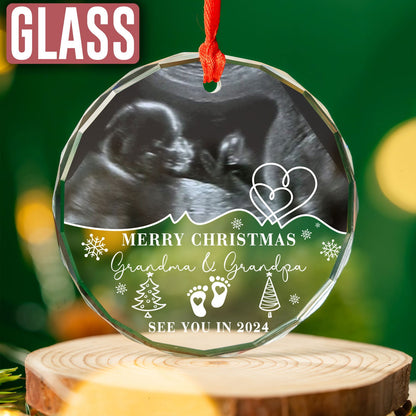 Custom Photo Baby Ultrasound Ornament