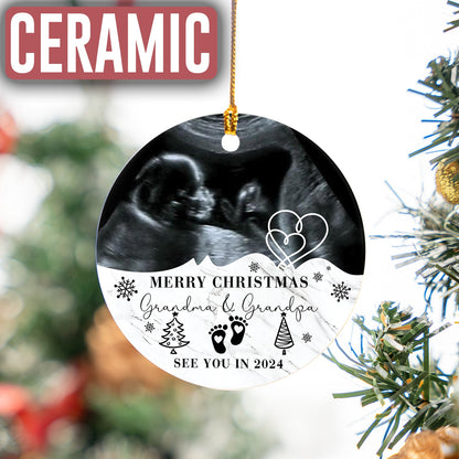 Custom Photo Baby Ultrasound Ornament