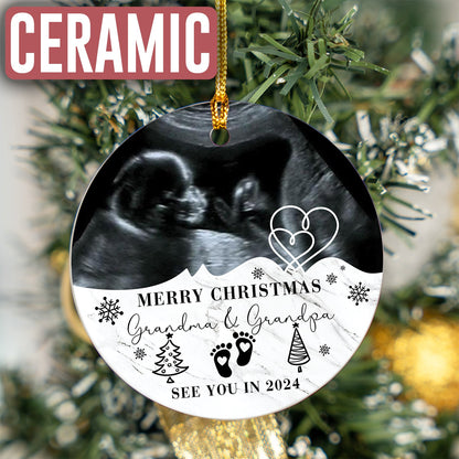 Custom Photo Baby Ultrasound Ornament