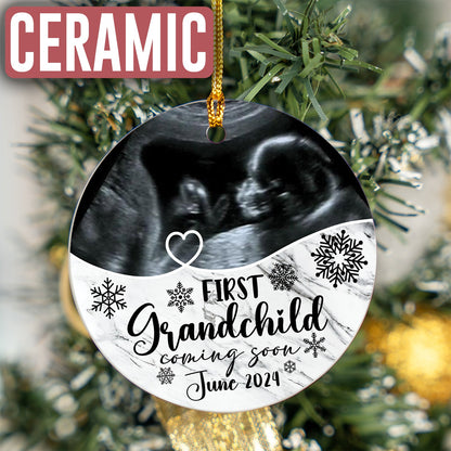 Custom Photo Baby Ultrasound Ornament