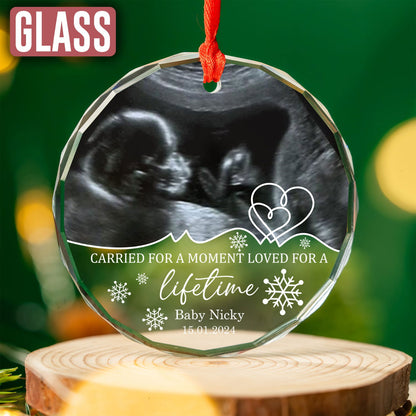 Custom Photo Baby Ultrasound Ornament