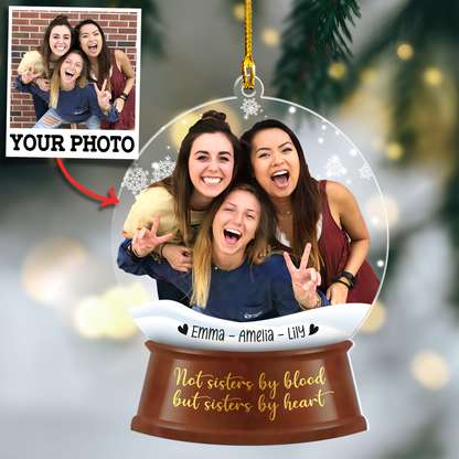 Custom Photo Bestie Ornament