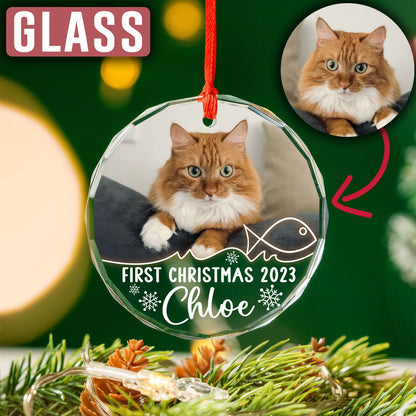 Custom Photo Cat Ornament