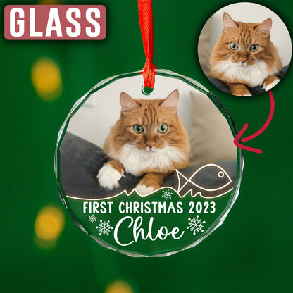 Custom Photo Cat Ornament