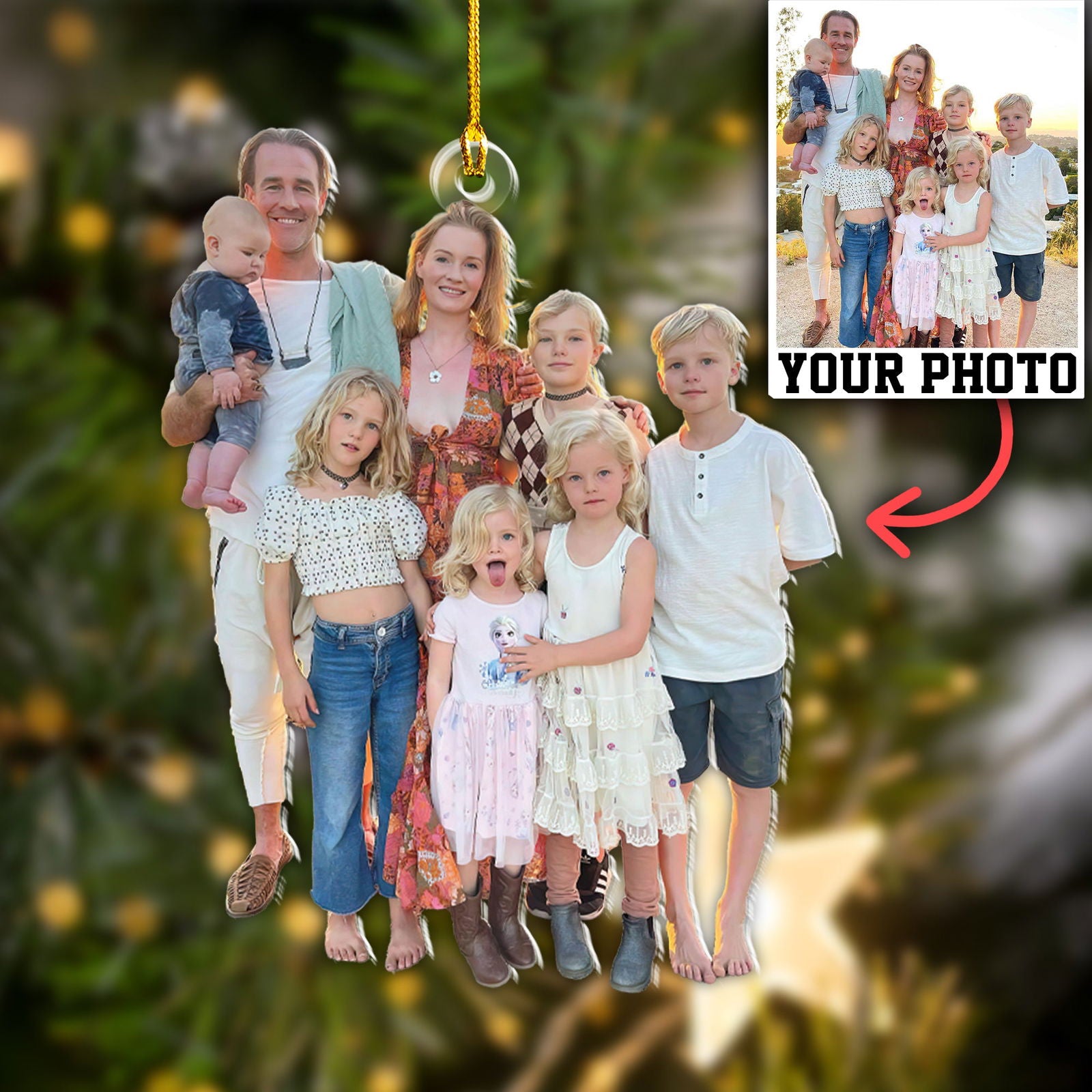 Custom Photo Family Ornament