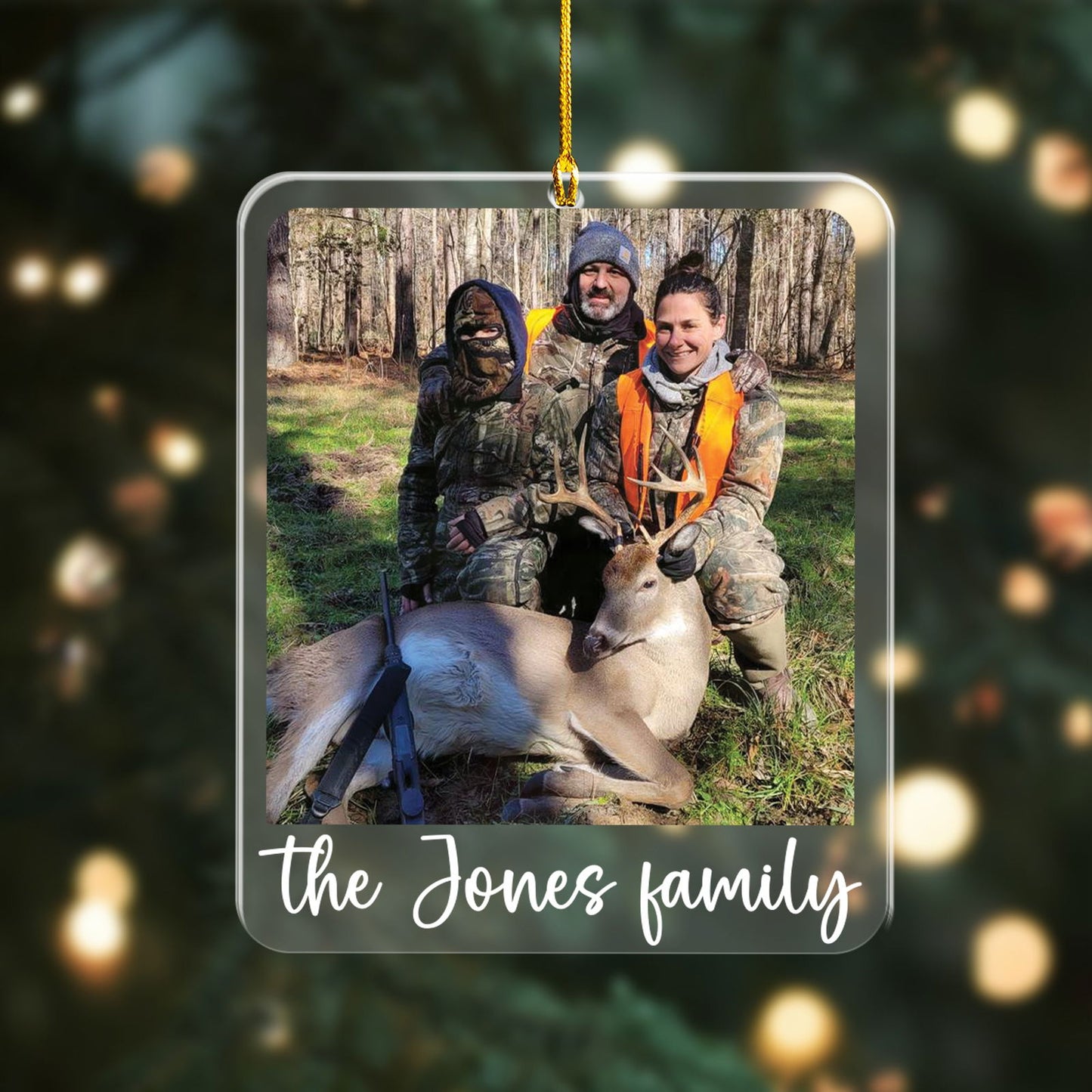 Custom Photo Hunting Ornament