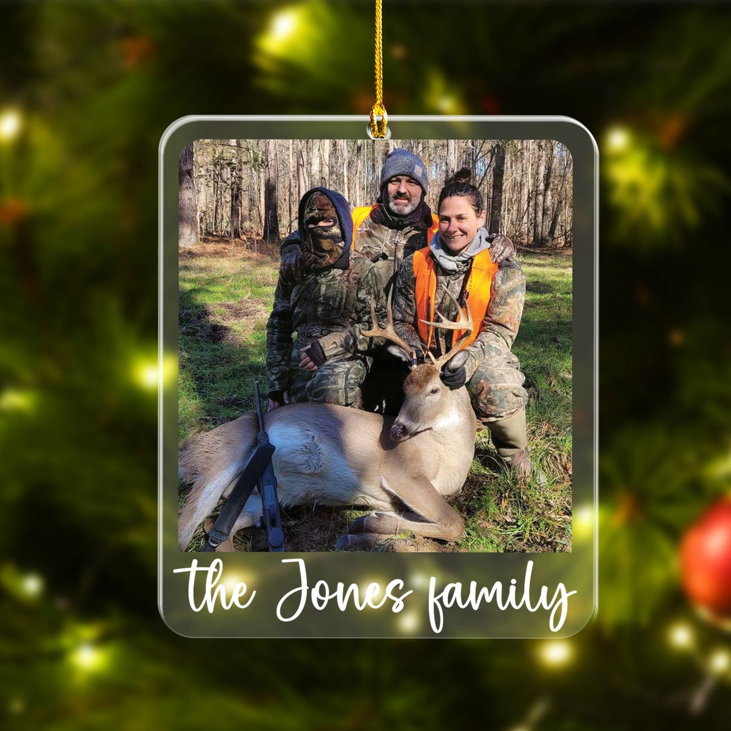 Custom Photo Hunting Ornament