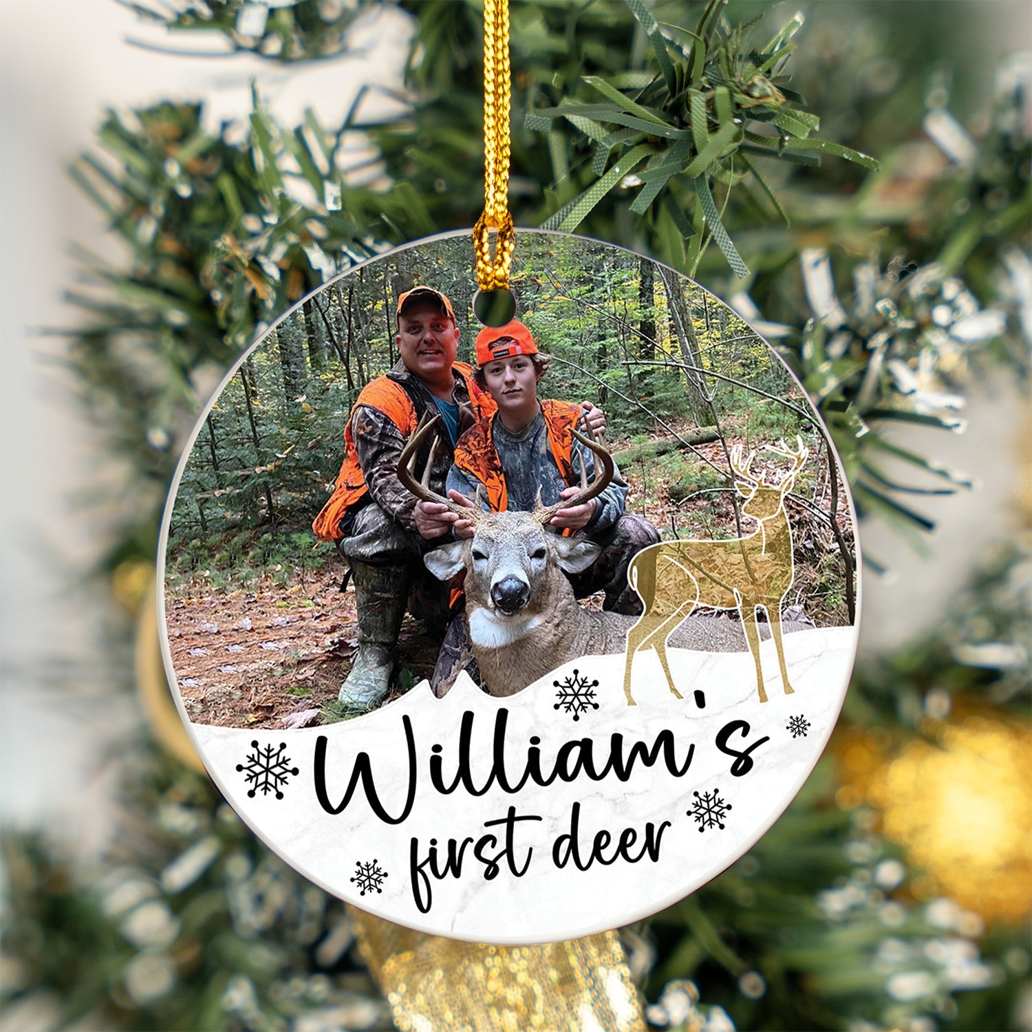 Custom Photo Hunting Ornament