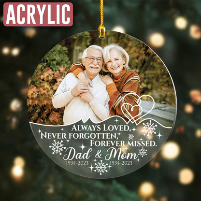 Custom Photo Memorial Ornament