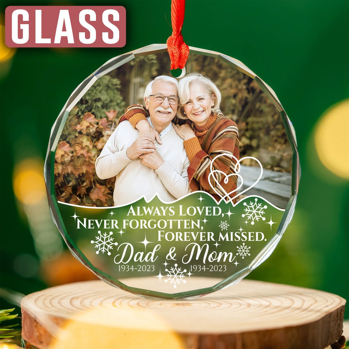 Custom Photo Memorial Ornament