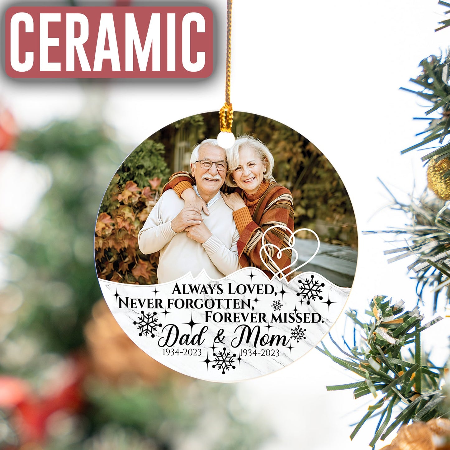 Custom Photo Memorial Ornament