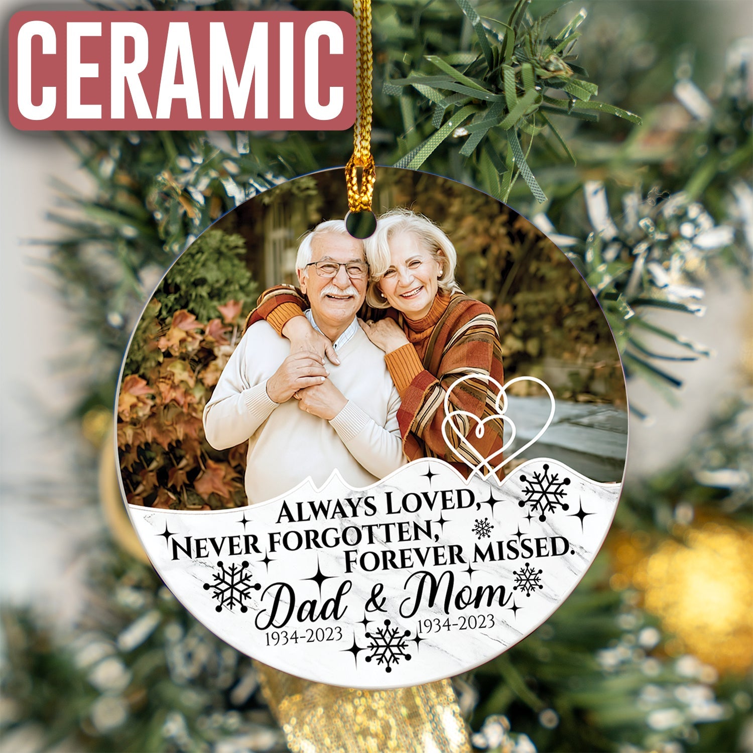 Custom Photo Memorial Ornament