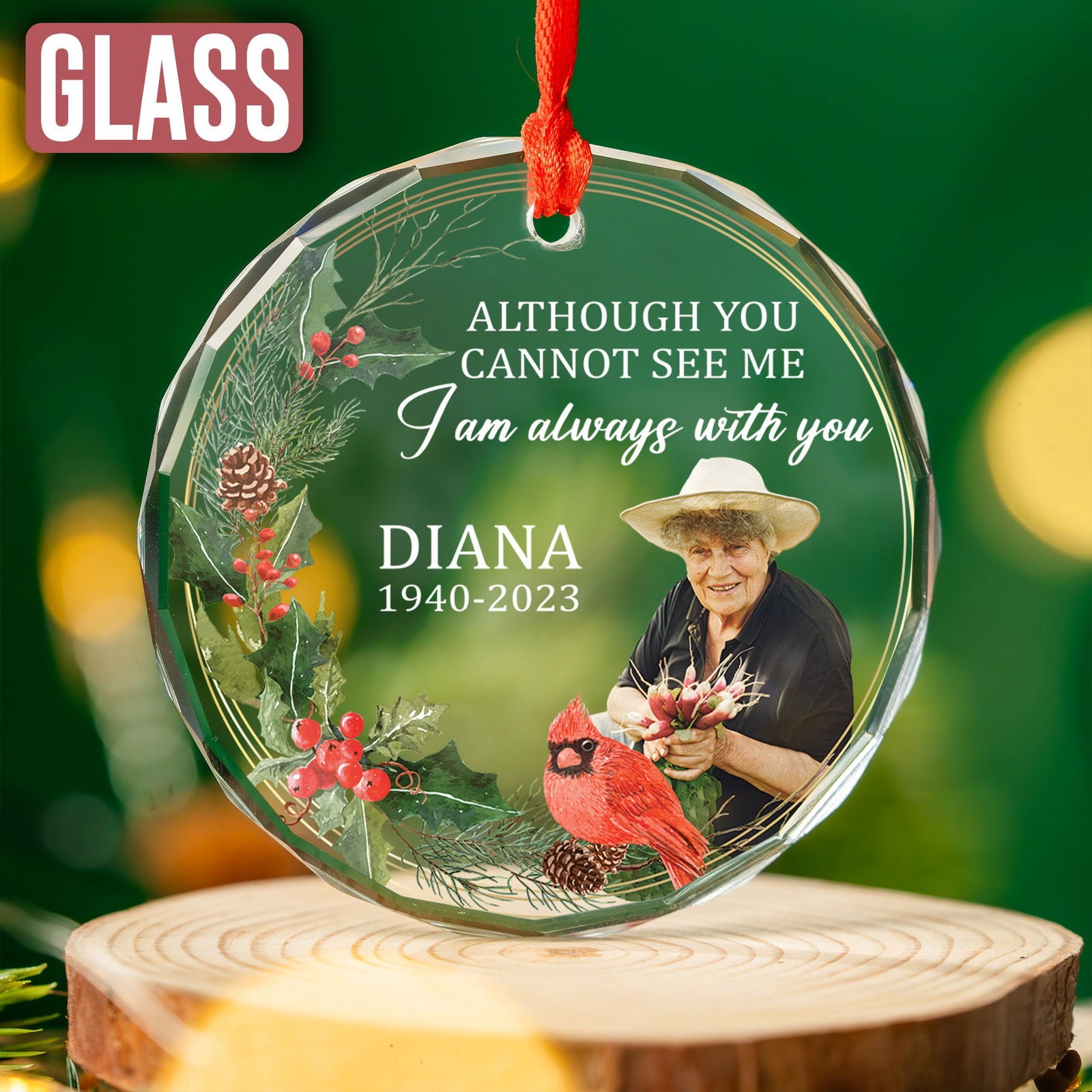 Custom Photo Memorial Ornament