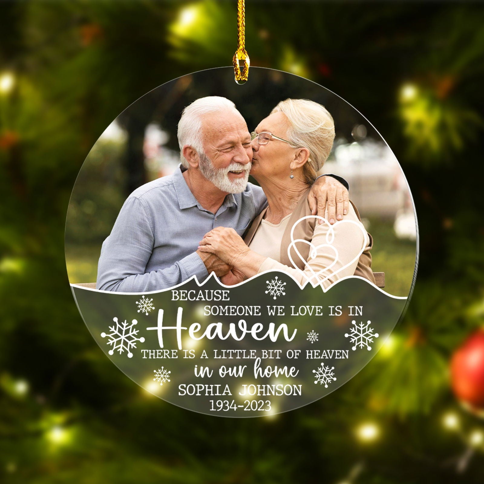 Custom Photo Memorial Ornament