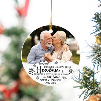 Custom Photo Memorial Ornament